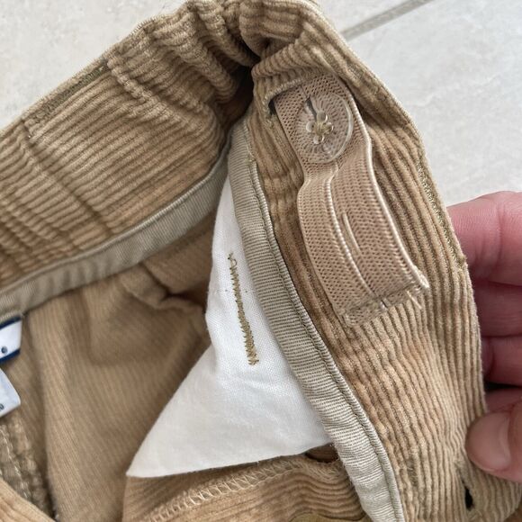 Hartstrings Corduroy Pants Boy Size 8 Cargo Camel Brown Khaki Tan Adjustable - Picture 4 of 8